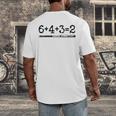 Double Play 6 4 3 2 Vintage Baseball Math Softball Player Premium Tri-Blend Men's Back Print T-Shirt