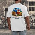 Father Son Baseball Father's Day Men's Back Print T-Shirt Father Son Baseball Father's Day Men's Back Print T-Shirt