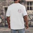 My Favorite Baseball Player Calls Me Mom Men's Back Print T-Shirt
