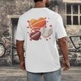 Football Basketball Baseball Heart Valentine Boys Men Kid Men's Back Print T-Shirt
