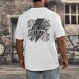 Game Day Baseball Retro Checkered Baseball Men's Back Print T-Shirt