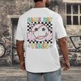 Game Day Vibes Softball Baseball Groovy Game Day Girls Women Men's Back Print T-Shirt
