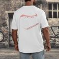 Hit Hard Run Fast Turn Left Baseball Player & Fan Premium Tri-Blend Men's Back Print T-Shirt