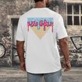 Ice Cream Baseball Cone Dripping Sprinkles Kids Boys Summer Premium Tri-Blend Men's Back Print T-Shirt