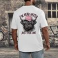 I'm Head Heffa Just Ask Me Bossy Highland Cow Baseball Cap Men's Back Print T-Shirt I'm Head Heffa Just Ask Me Bossy Highland Cow Baseball Cap Men's Back Print T-Shirt