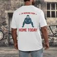 I'm Working From Home Today Baseball Lover Men Women Men's Back Print T-Shirt