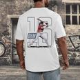 Jarren Duran Boston MLB Baseball Players MLBJDU202M Men's Back Print T-Shirt