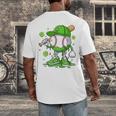 Kids Boys Happy St Patricks Day Kids Baseball Ice Cream Drip Men's Back Print T-Shirt