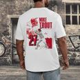 Mike Trout Los Angeles A MLB Baseball Players MLBMTR304N Men's Back Print T-Shirt Mike Trout Los Angeles A MLB Baseball Players MLBMTR304N Men's Back Print T-Shirt