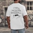 I Miss Modern Baseball Vintage Baseball Meme Tee Men's Back Print T-Shirt I Miss Modern Baseball Vintage Baseball Meme Tee Men's Back Print T-Shirt