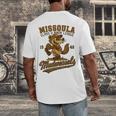 Missoula Mudweasels Retro Minor League Baseball Men's Back Print T-Shirt Missoula Mudweasels Retro Minor League Baseball Men's Back Print T-Shirt
