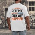 Retired Basketball Referee For Baseball Refs Men's Back Print T-Shirt