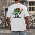 Shamrock Baseball St Patrick's Day Kids Boys Toddlers Premium Tri-Blend Men's Back Print T-Shirt