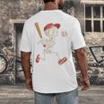Skeleton Batting Baseball Halloween Boys Men Kids Men's Back Print T-Shirt Skeleton Batting Baseball Halloween Boys Men Kids Men's Back Print T-Shirt