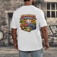 Spring Training 2026 Baseball Fan Retro Palm Cactus Premium Tri-Blend Men's Back Print T-Shirt