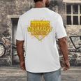 Strike Out Childhood Cancer Boys Baseball Drip Gold Ribbon Men's Back Print T-Shirt