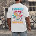 I Survived 67 Days Of School Baseball Drip Six Seven Meme Men's Back Print T-Shirt