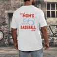 Tired Baseball Mom Club Baseball Mama Mother's Day Men's Back Print T-Shirt Tired Baseball Mom Club Baseball Mama Mother's Day Men's Back Print T-Shirt