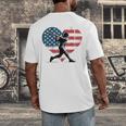 Valentines Baseball Batter Silhouette Heart Men Boys Kid Men's Back Print T-Shirt