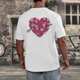 Valentine's Day Baseball Heart Softball Player Sports Lover Men's Back Print T-Shirt Valentine's Day Baseball Heart Softball Player Sports Lover Men's Back Print T-Shirt
