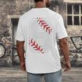 Vintage Baseball 8 Jersey Number 8 Men's Back Print T-Shirt