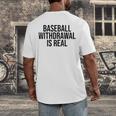 Vintage Baseball Withdrawal Is Real Premium Tri-Blend Men's Back Print T-Shirt