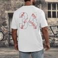 Vintage Distressed Baseball Number 34 Jersey Player Uniform Men's Back Print T-Shirt