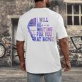I Will Be Waiting For You At Home Baseball Softball Catcher Men's Back Print T-Shirt I Will Be Waiting For You At Home Baseball Softball Catcher Men's Back Print T-Shirt