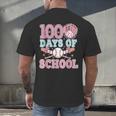 100 Days Of School Baseball 100th Day Of School Girls Men's Back Print T-Shirt