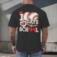 100 Days Of School Baseball 100th Day Of School Kids Teacher Men's Back Print T-Shirt 100 Days Of School Baseball 100th Day Of School Kids Teacher Men's Back Print T-Shirt