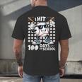 100 Days Of School Baseball Bat 100th Day Of School Men's Back Print T-Shirt 100 Days Of School Baseball Bat 100th Day Of School Men's Back Print T-Shirt