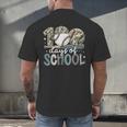 100 Days Of School Baseball Camo Camo Cap Boy School Men's Back Print T-Shirt