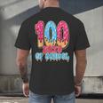 100 Days Of School Baseball Drip 100th Day Of School Men's Back Print T-Shirt