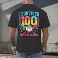 100 Days Of School Baseball Drip 100 Days Boy Girl Kids Men's Back Print T-Shirt 100 Days Of School Baseball Drip 100 Days Boy Girl Kids Men's Back Print T-Shirt