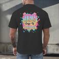 100 Days Of School Baseball Drip Boys Kids 100th Day Men's Back Print T-Shirt