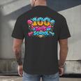 100 Days Of School Baseball Drip Ice Cream Costume Teachers Men's Back Print T-Shirt