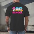 100 Days Of School Baseball Ice Cream Drip For Teacher Kid Men's Back Print T-Shirt 100 Days Of School Baseball Ice Cream Drip For Teacher Kid Men's Back Print T-Shirt