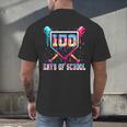 100 Days Of School Boy Kids Baseball Ice Cream Drip Teacher Men's Back Print T-Shirt 100 Days Of School Boy Kids Baseball Ice Cream Drip Teacher Men's Back Print T-Shirt