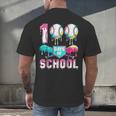 100 Days Of School Boys Kids 100th Day Of School Baseball Men's Back Print T-Shirt 100 Days Of School Boys Kids 100th Day Of School Baseball Men's Back Print T-Shirt