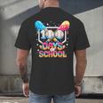 100 Days Of School Ice Cream Baseball Player For Kids Boys Men's Back Print T-Shirt