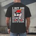100 Days Of School Retro Baseball Sport For Boys Teachers Men's Back Print T-Shirt