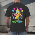 100th Day Of School Banana Baseball Drip For Kids Youth Girl Men's Back Print T-Shirt