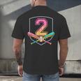 2nd Birthday Baseball Bat Ice-Cream Drip 2yrs Old Boys Kids Men's Back Print T-Shirt 2nd Birthday Baseball Bat Ice-Cream Drip 2yrs Old Boys Kids Men's Back Print T-Shirt