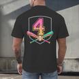 4th Birthday Baseball Bat Ice-Cream Drip 4yrs Old Boys Girls Men's Back Print T-Shirt 4th Birthday Baseball Bat Ice-Cream Drip 4yrs Old Boys Girls Men's Back Print T-Shirt