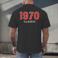 55 Year Old 1970 Classic Baseball Fan 55th Birthday Men's Back Print T-Shirt