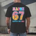 6 7 Mason Baseball Drip Number 67 Player Or 67th Birthday Men's Back Print T-Shirt 6 7 Mason Baseball Drip Number 67 Player Or 67th Birthday Men's Back Print T-Shirt