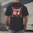 6 7 Melting Number Arrow Baseball Drip Valentine's Day Men's Back Print T-Shirt 6 7 Melting Number Arrow Baseball Drip Valentine's Day Men's Back Print T-Shirt