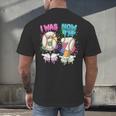 I Was 6 Now I'm 7 Baseball Drip 67 Birthday Boy 7th Birthday Men's Back Print T-Shirt