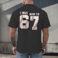 I Was 6 Now I'm 7 Year Old Birthday 67 Meme Baseball Bday Men's Back Print T-Shirt