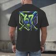 67 Baseball Drip Effect Urban Tee Style 6-7 Meme Graphic Men's Back Print T-Shirt